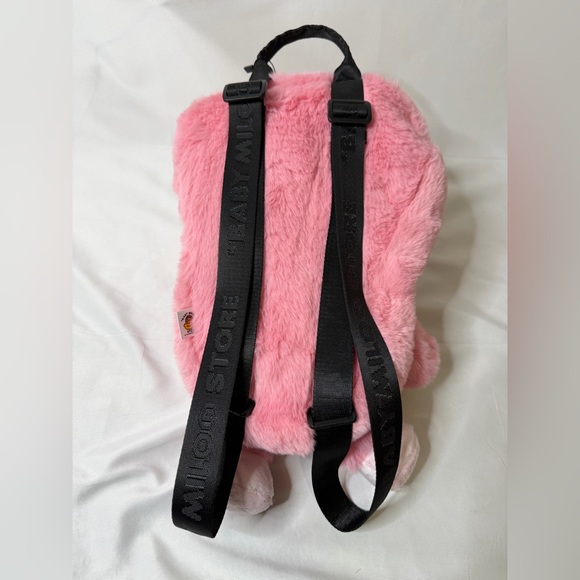 BAPE Baby Milo Pink Plush Monkey Bag - Picture 2 of 3